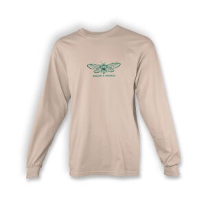 Cicada Brood X Open Wing Embroidered Adult Long Sleeve T-shirt - Image 7