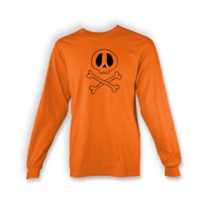Halloween Skull N’ Bones Adult and Youth Long Sleeve T-shirt | Halloweentown | Stranger Things | Hellfire Club